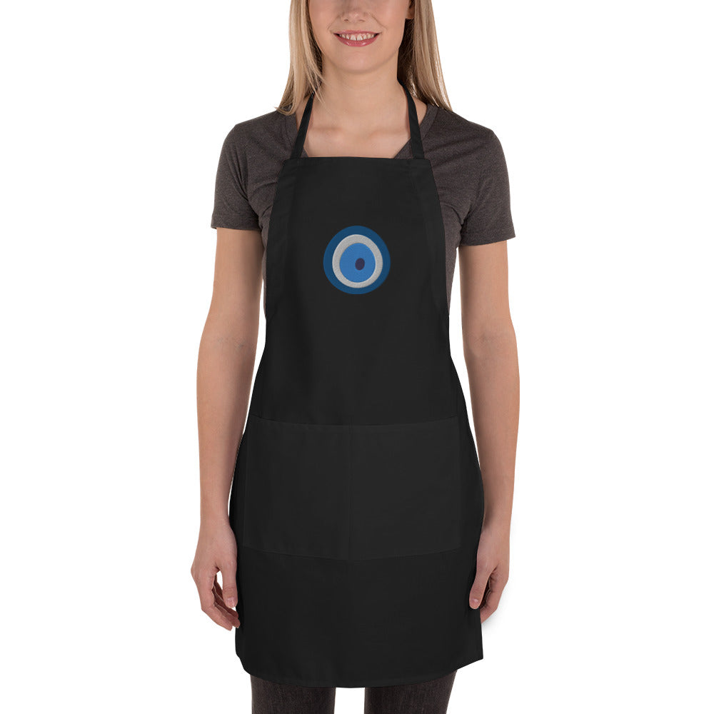 Greek Mati Embroidered Apron