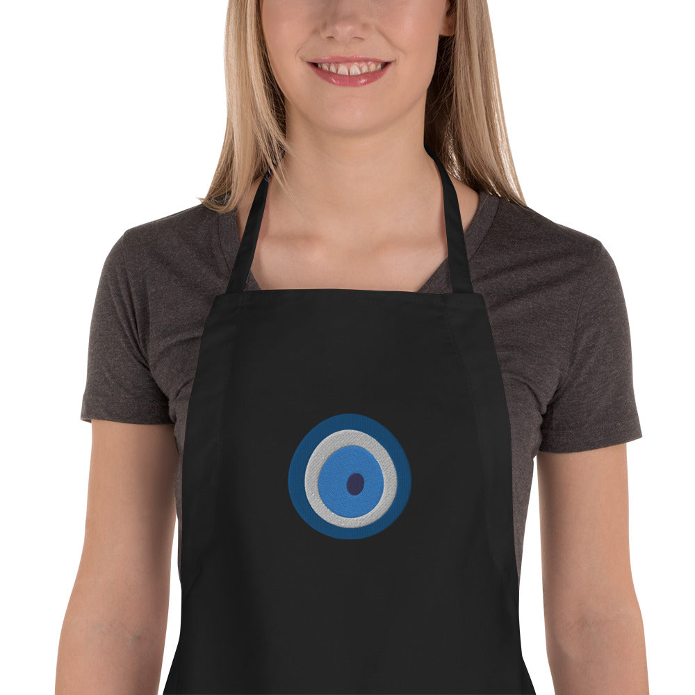 Greek Mati Embroidered Apron