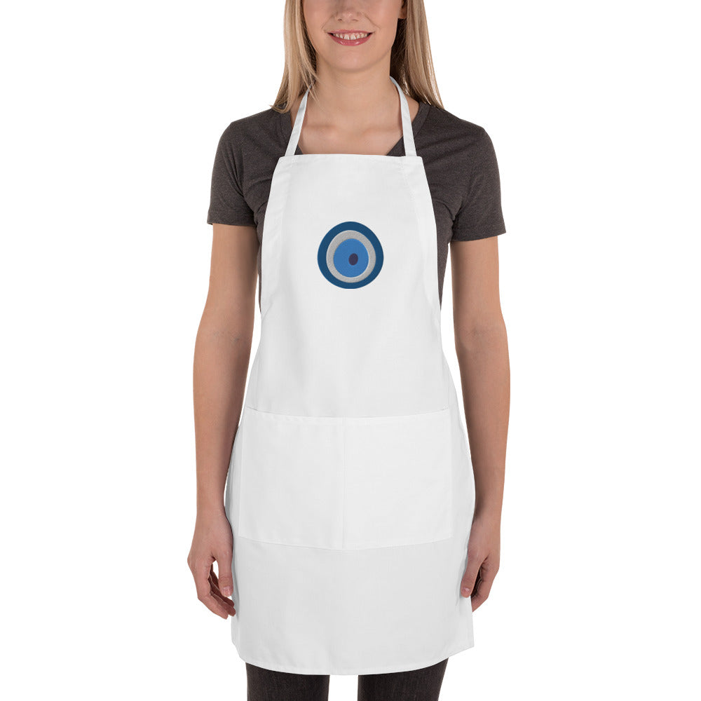 Greek Mati Embroidered Apron