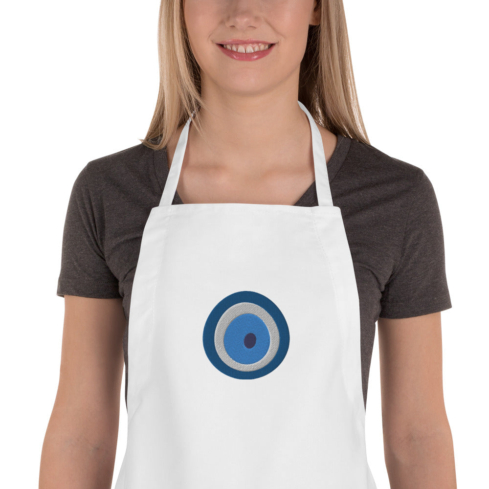 Greek Mati Embroidered Apron